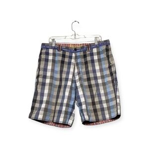 Men’s Robert Graham plaid shorts, size 36